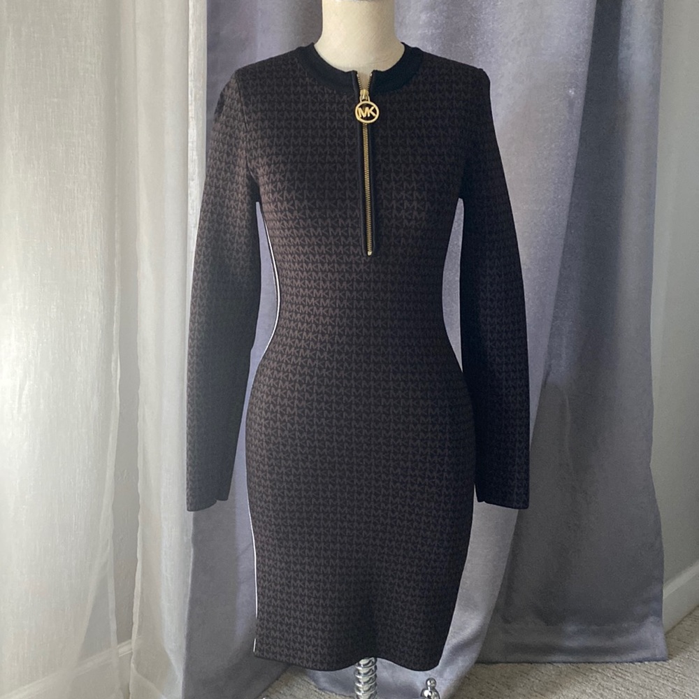 COPY - Michael Kors Long Sleeve Signature Tape Dress
